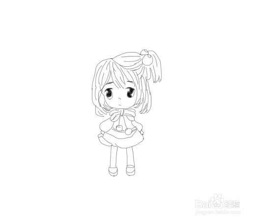小女孩怎么画在,怎么画小女孩
