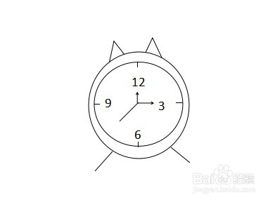 如何画闹钟