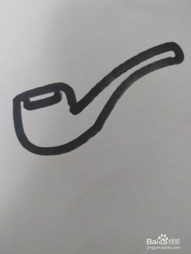 烟斗的简笔画怎么画？怎么画烟斗？-（烟斗画法简笔画视频）[图]