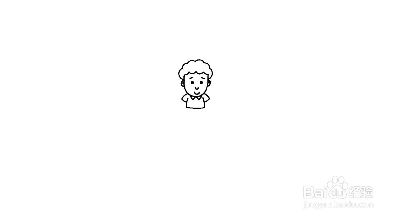 小哥哥简笔画画法教程