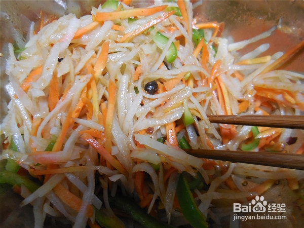 清新可口的凉拌土豆丝的做法