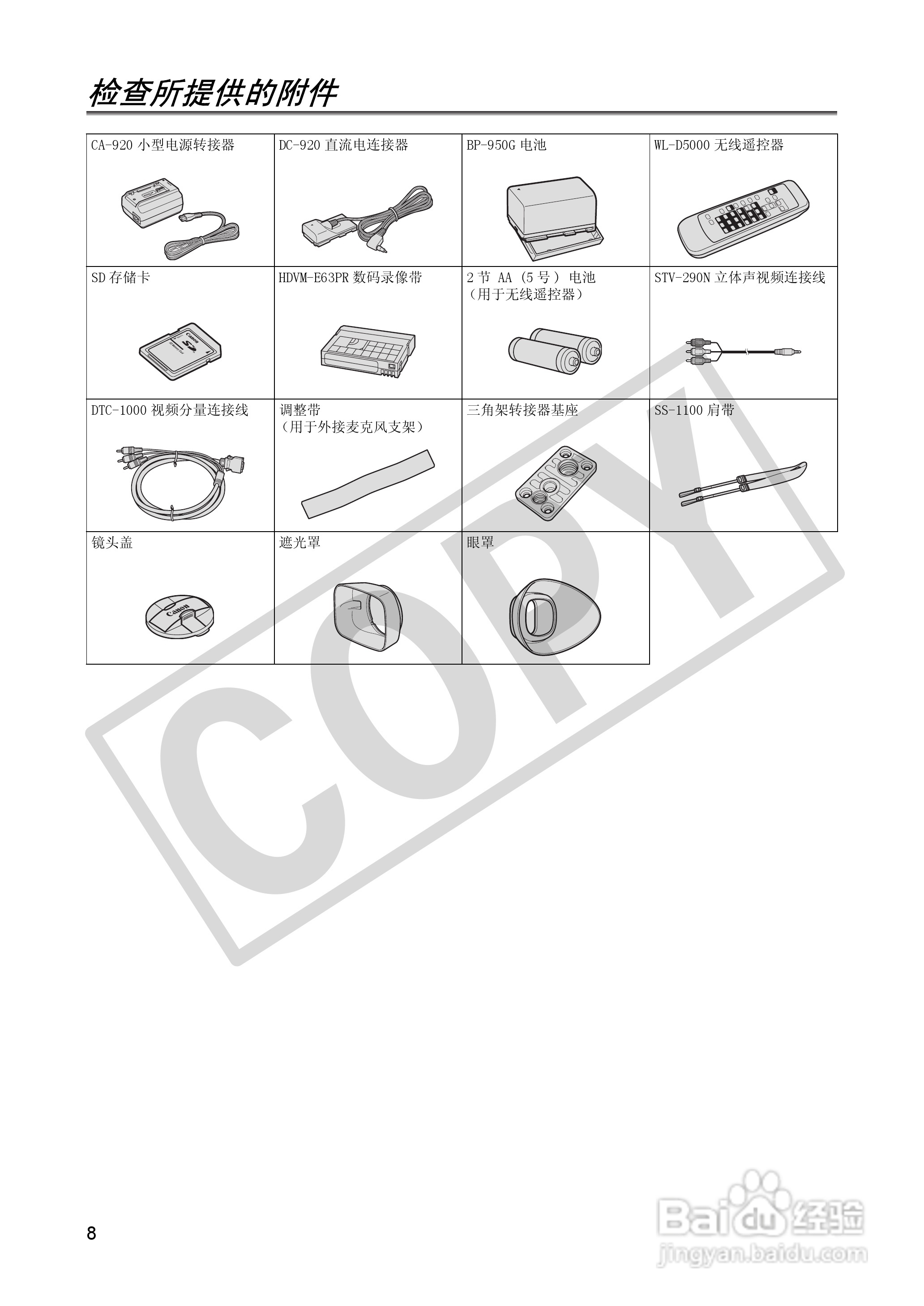 佳能XH A1S数码摄像机使用说明书:[1]