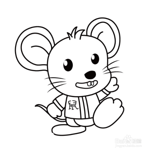 如何画卡通老鼠的简笔画?