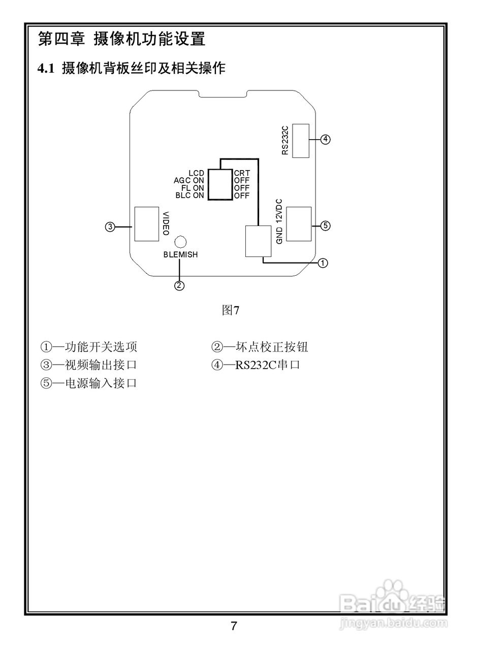 V5421-A3系列室内彩色固定半球摄像机使用说明书