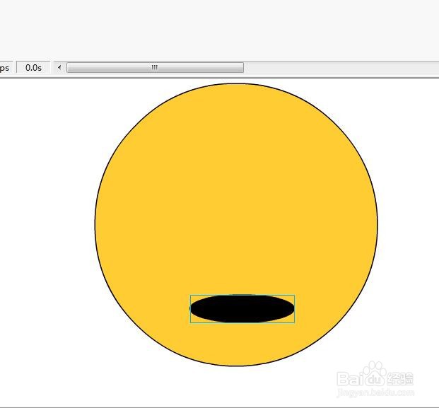 flash绘制一个哭脸的人物