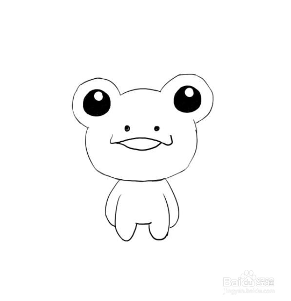 如何画一个可爱的小青蛙