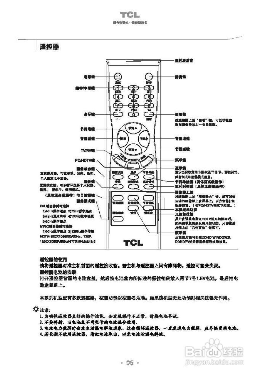 TCL王牌HD25C81彩电使用说明书