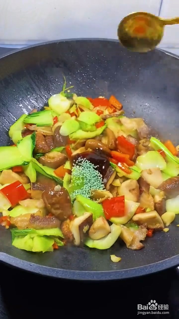 如何自制美味好吃的香菇青菜梗