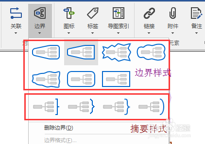 MindManager中如何添加边界/边框？