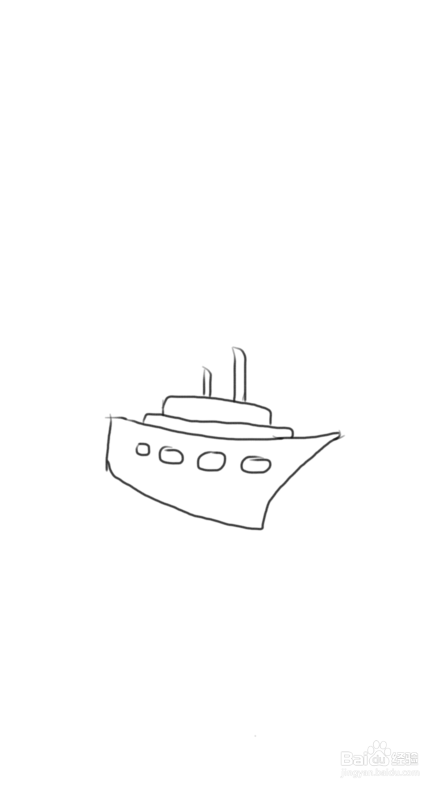 涂鸦系列之怎样画豪华游轮
