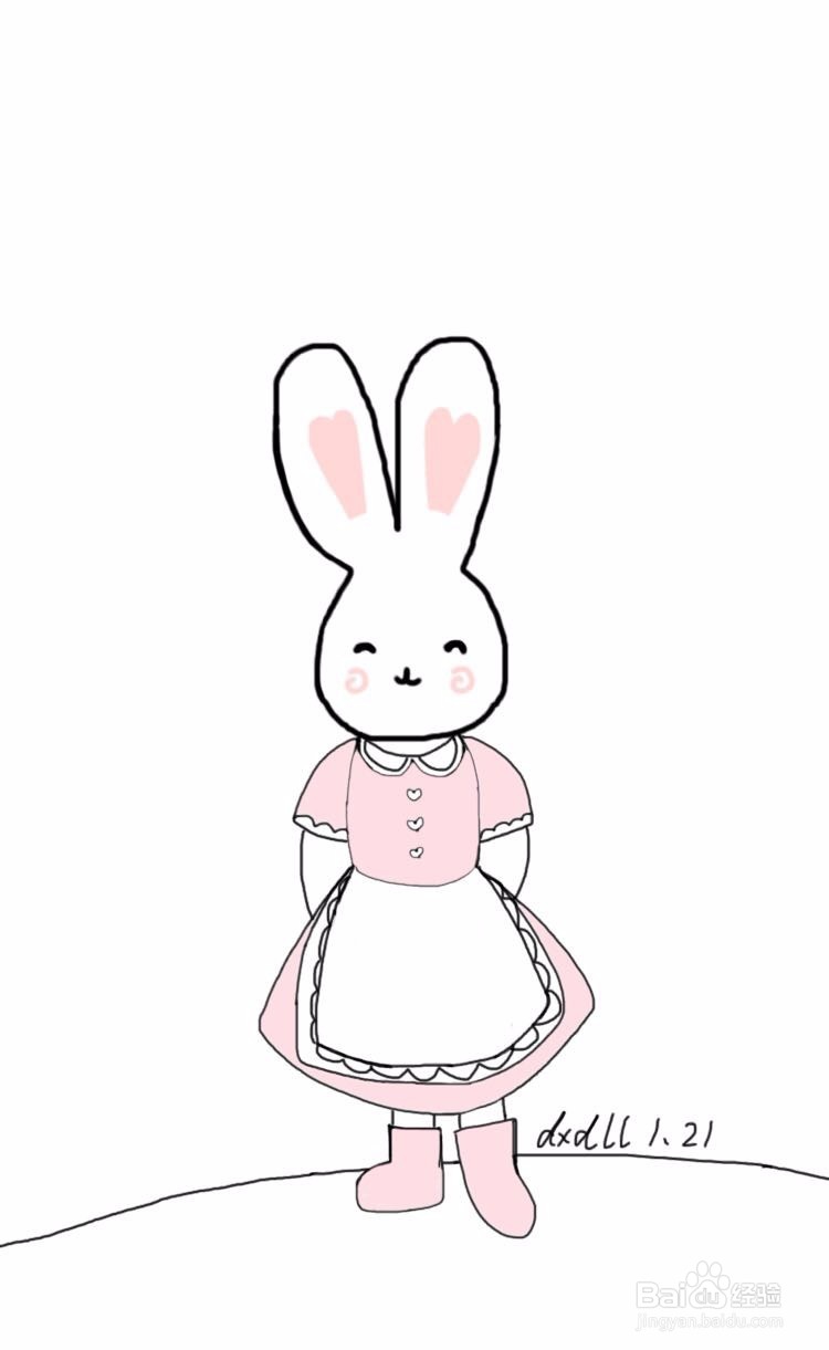 dxdll手绘之兔小妹