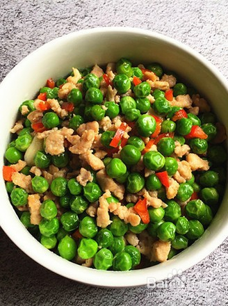 豌豆米炒肉末
