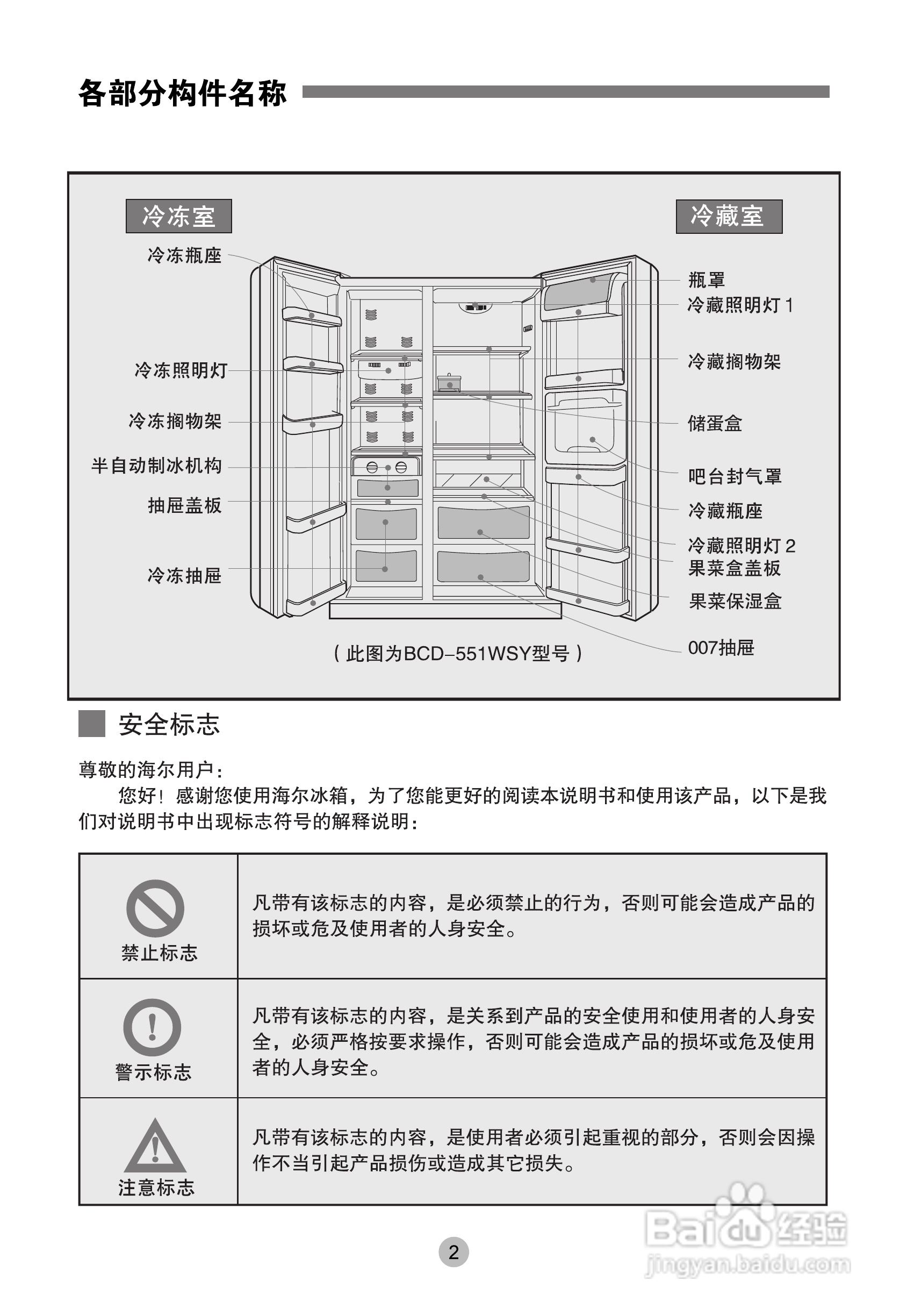 海尔bcd-602wf电冰箱使用说明书[1]