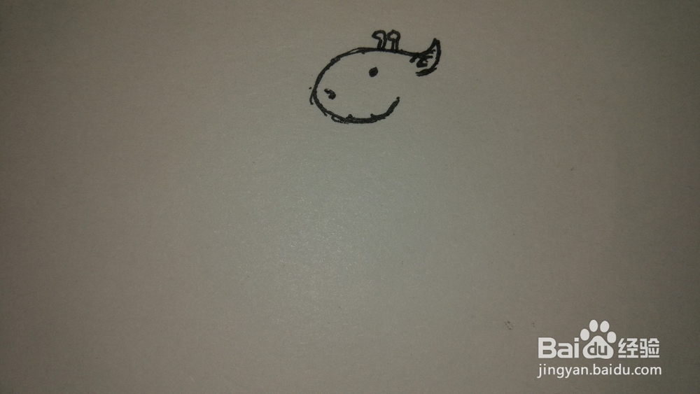 如何简笔画长颈鹿
