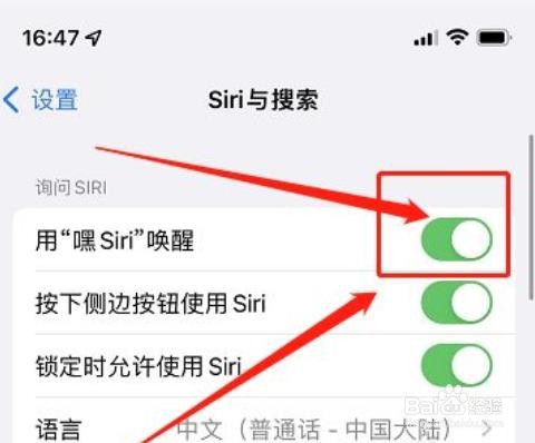 苹果13怎么打开siri语音助手?