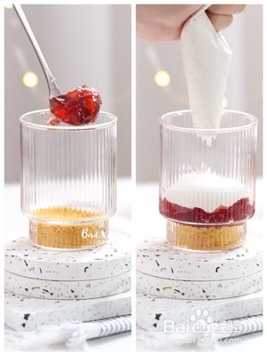 蔓越莓果冻奶油酸奶杯的做法