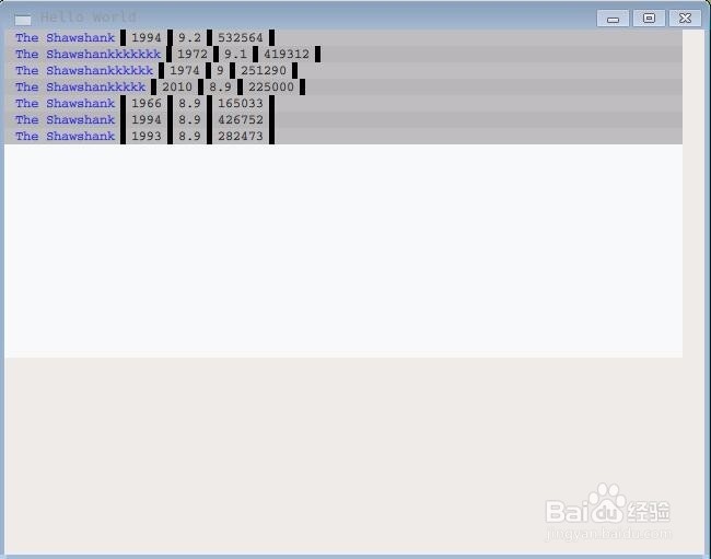 如何在Qt QML中创建列效果?