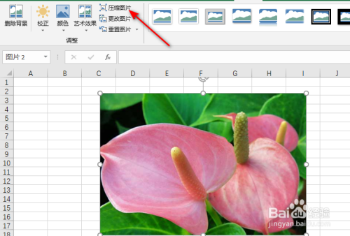 Excel如何压缩插入的图片