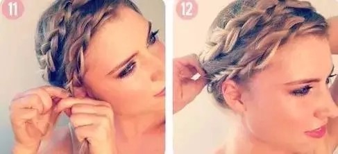 怎么样可以把短发编起来好看呢