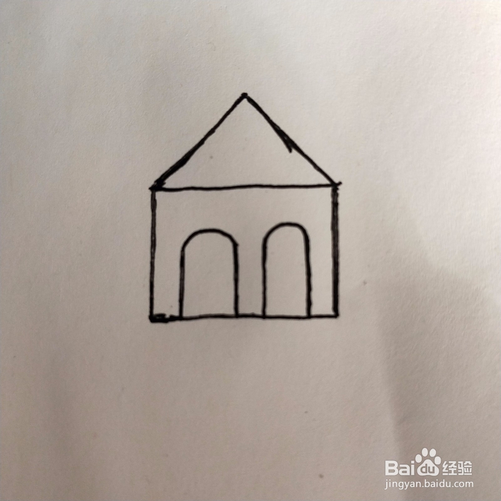 宝宝启蒙画：图形世界里的小房子