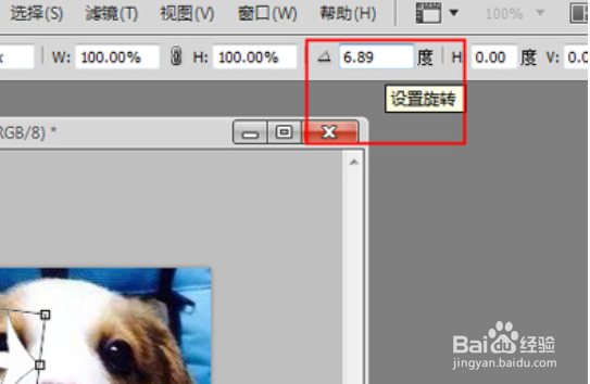 PhotoShop如何旋转图片