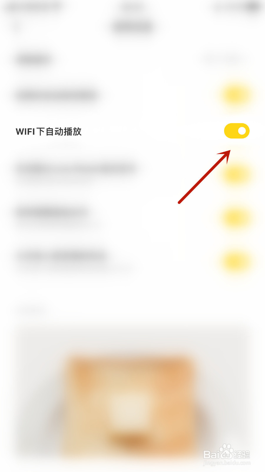 黄油相机如何设置WIFI下自动播放关闭