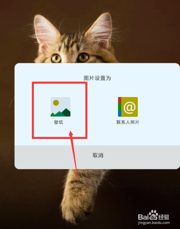 华为手机中如何将图片设置为桌面壁纸