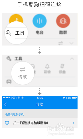 电脑怎样不用数据线传歌给手机