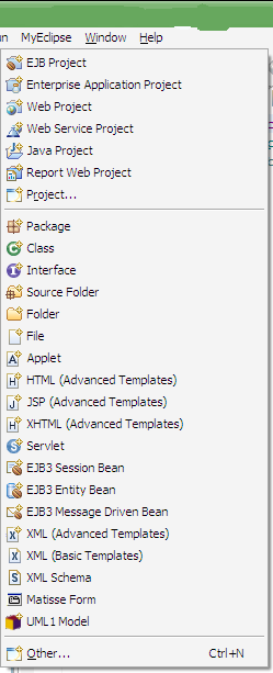 myEclipse怎么新建hbm.xml映射文件：[1]
