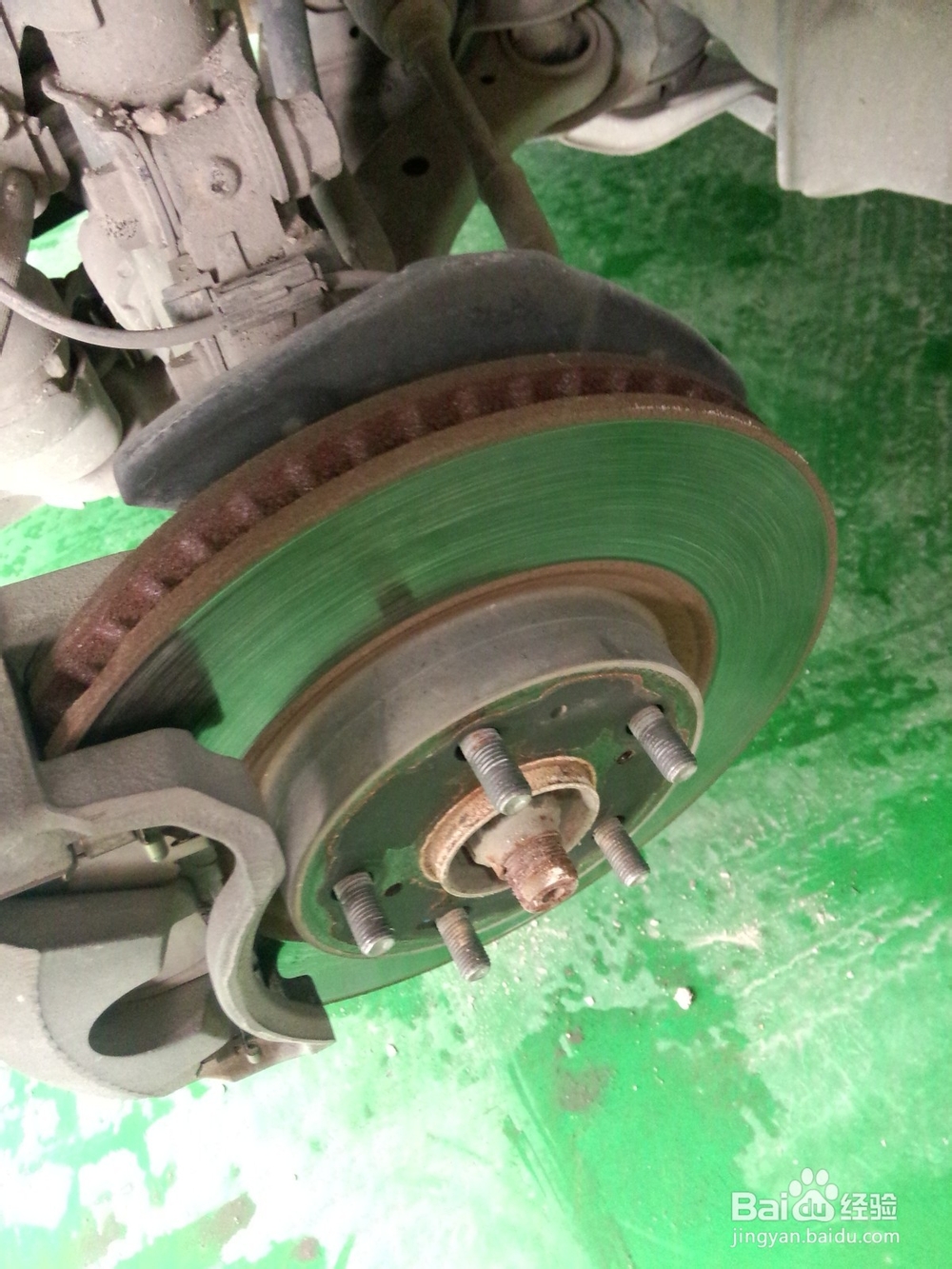 换刹车片的全程拍摄