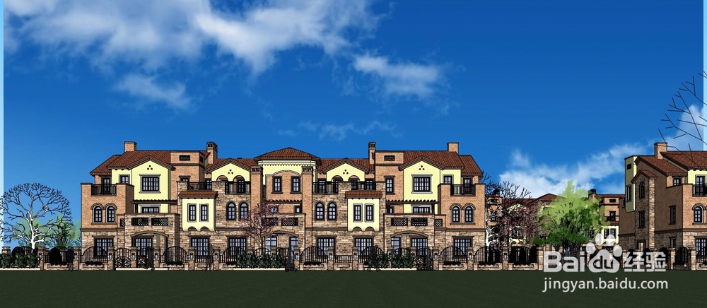 sketchup草图大师在真实天空背景下建模图文教程