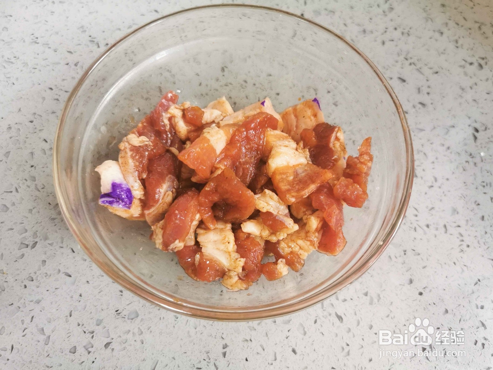 咸鲜味菜花炒瘦肉