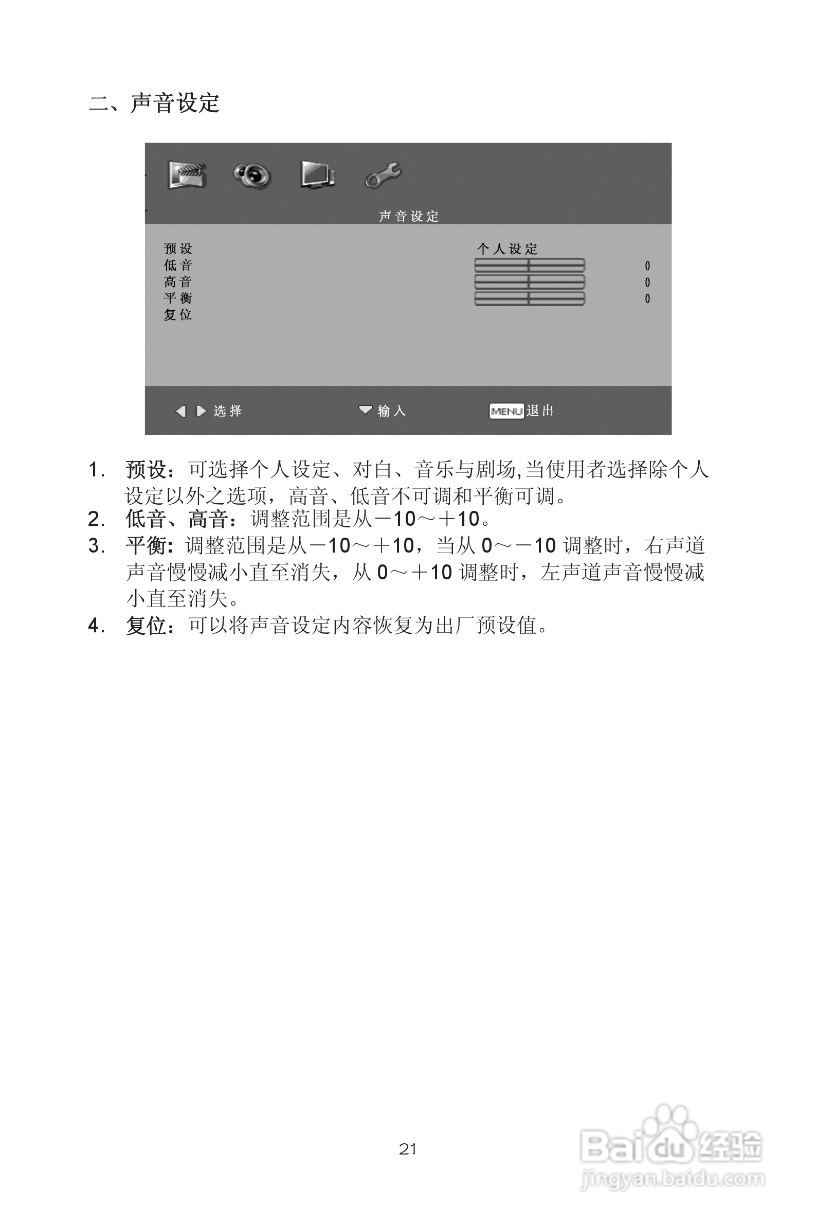 熊猫电子L32A01液晶彩色电视机说明书:[3]