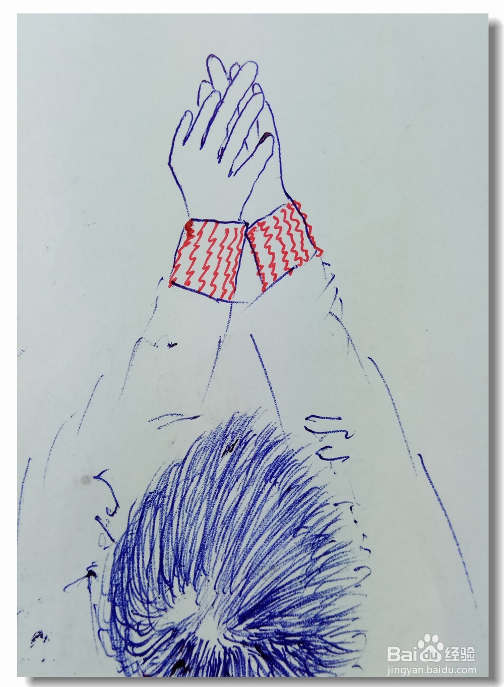 怎样画简笔画“趴着的人”