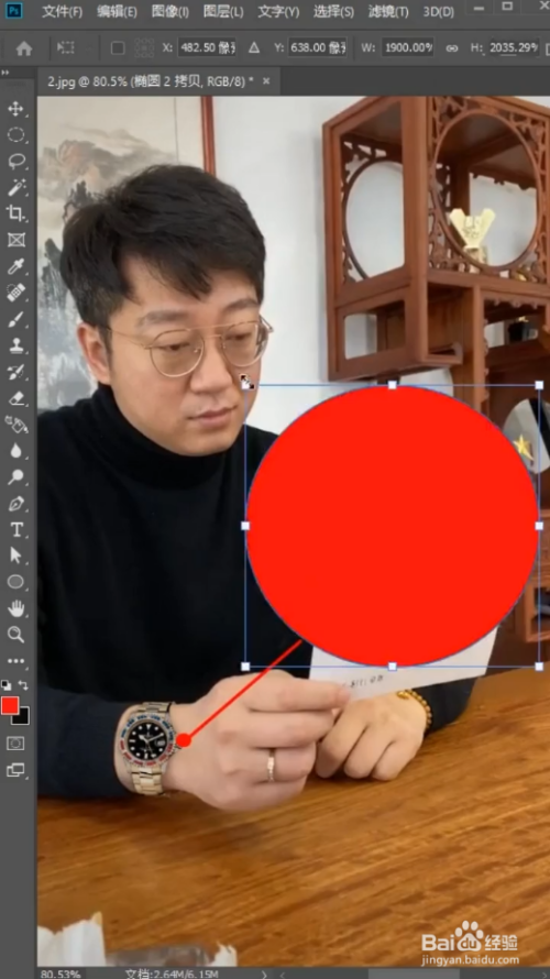 如何将图片中指定部位放大?