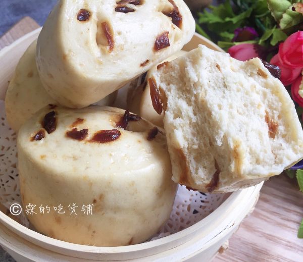 奶香燕麦桂圆刀切馒头