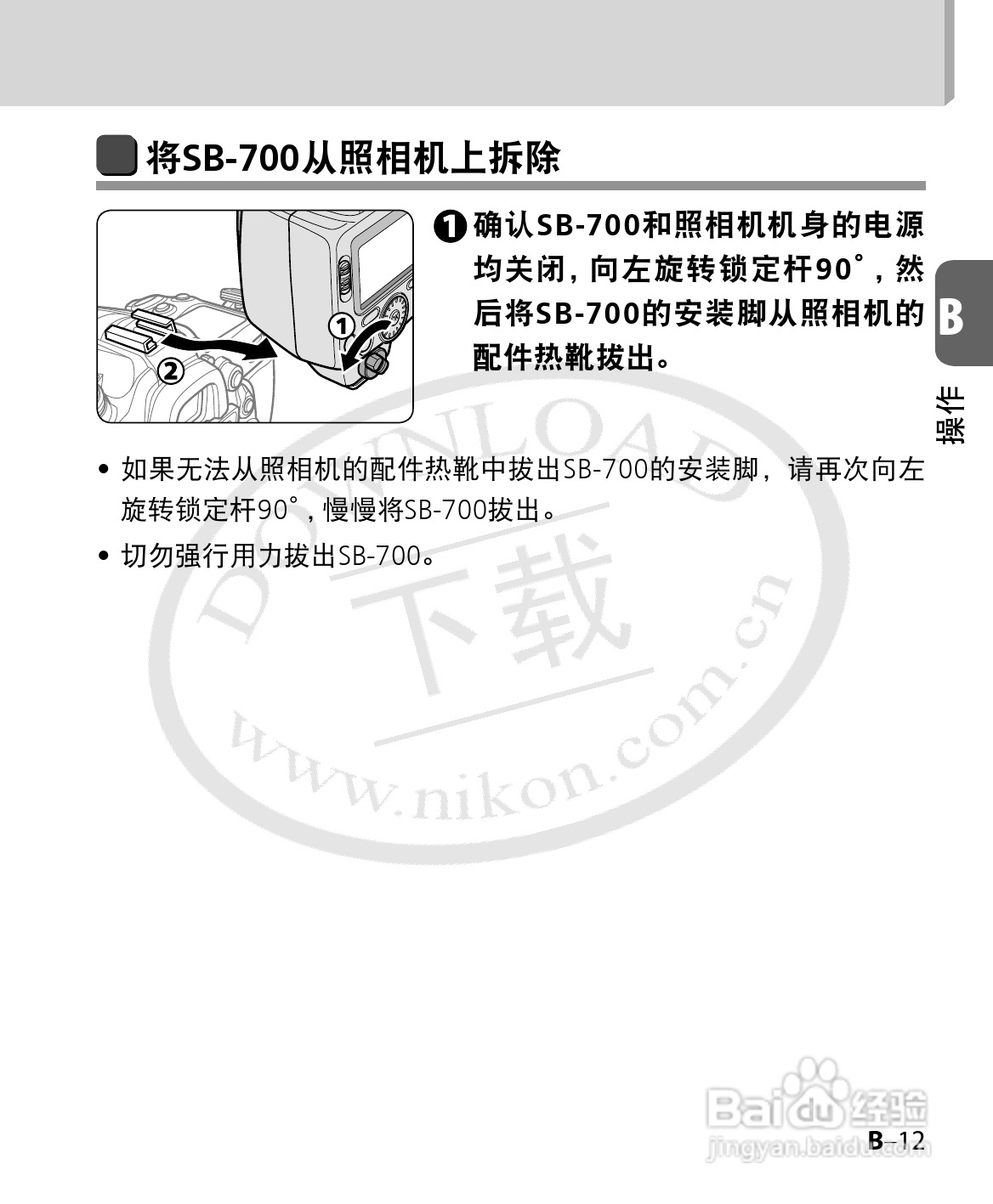 尼康SB-700数码相机使用说明书:[4]