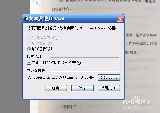 怎么将图片中的文字转换成word