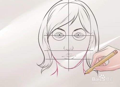 如何画人的一张女人脸