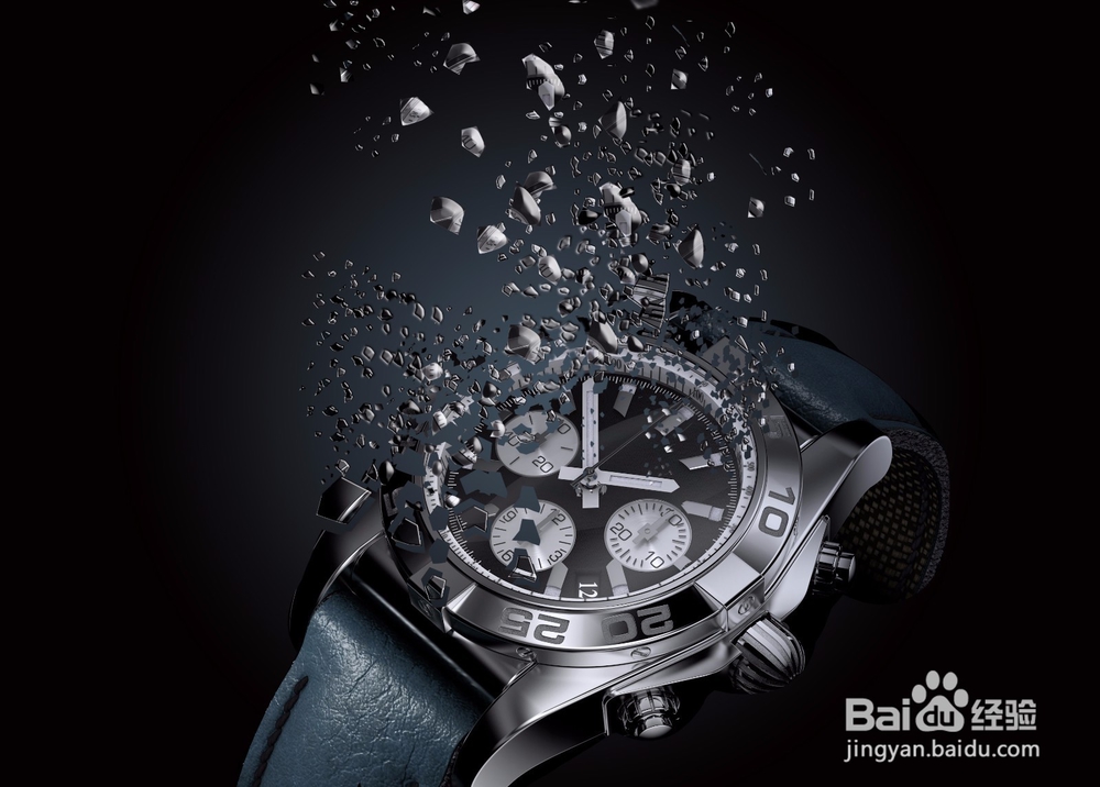 怎么做简单版ps碎片飞溅效果