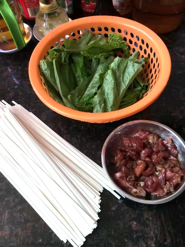 瘦肉油菜面的做法