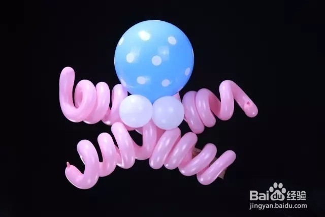 魔术长条气球教程(第20期)——章鱼