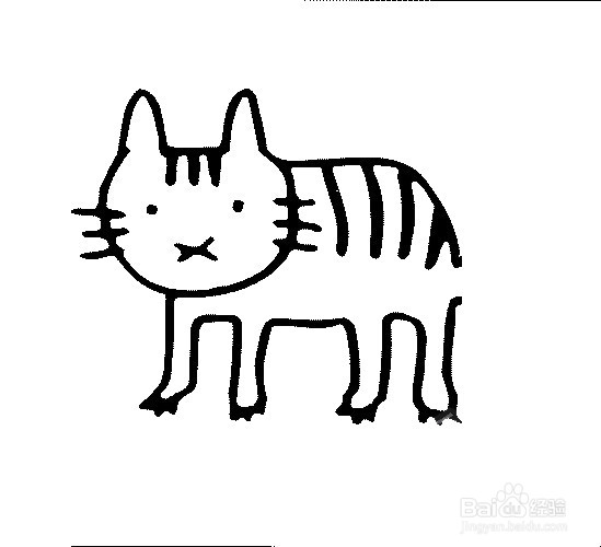 简单的小猫的画法。