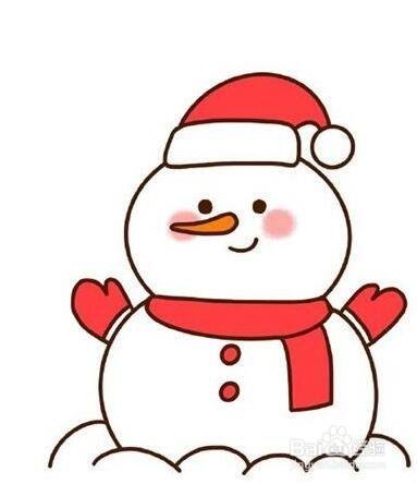 雪人简笔画画法