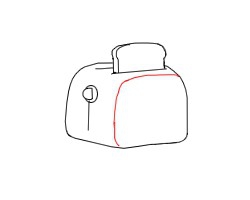简笔画---怎么画烤面包机