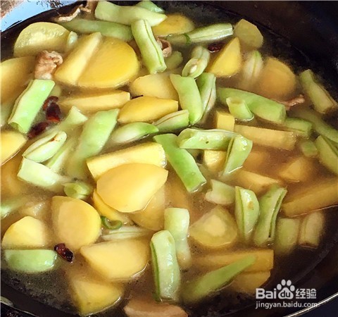 初学家常菜系列之芸豆炖土豆