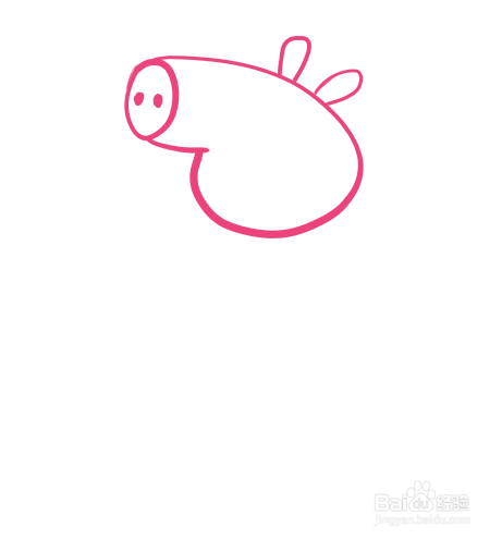 如何教孩子画小猪佩奇简笔画