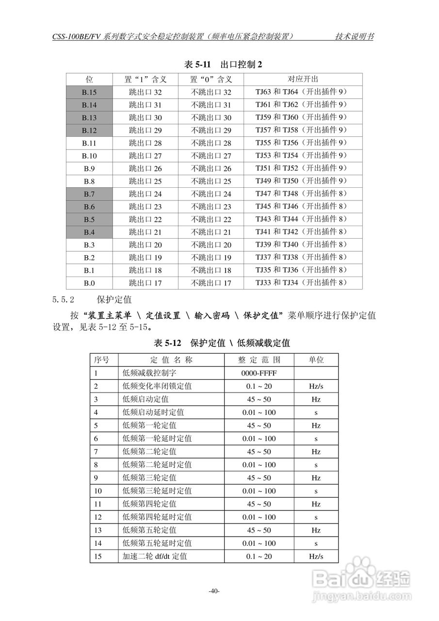 四方CSS-100BE/FV2数字式安全稳定控制装置技术说明书:[5]