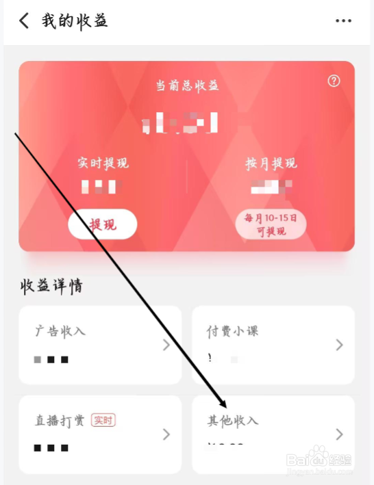 搜狐视频怎样进行查看其他收入