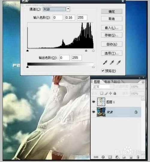 photoshop制作裙摆飞扬效果的女孩